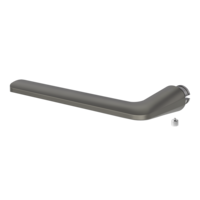 Silhouette product image in perfect product view shows the Griffwerk handle REMOTE in the version cashmere grey, L