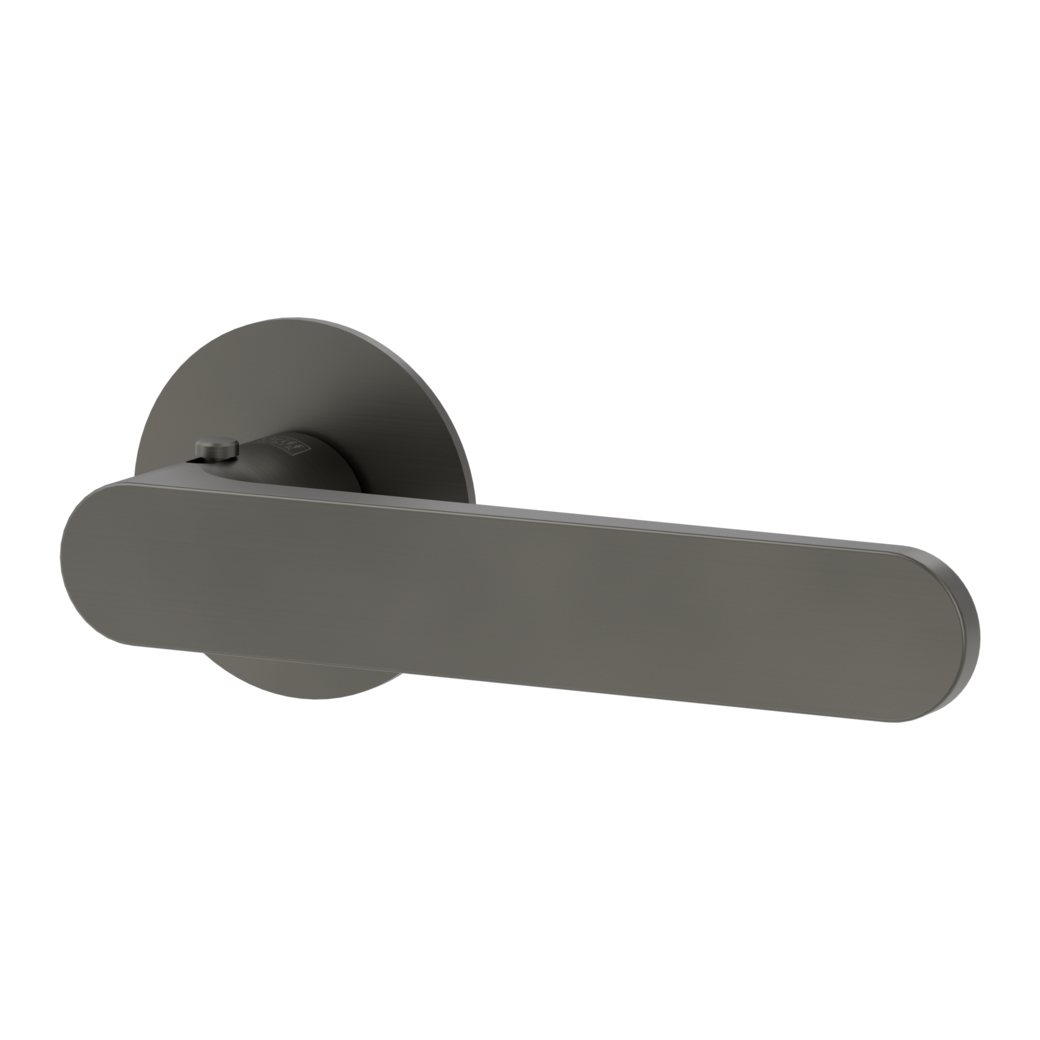 AVUS PIATTA S door handle set Flat escutcheons round smart2lock 2.0 R cashmere grey