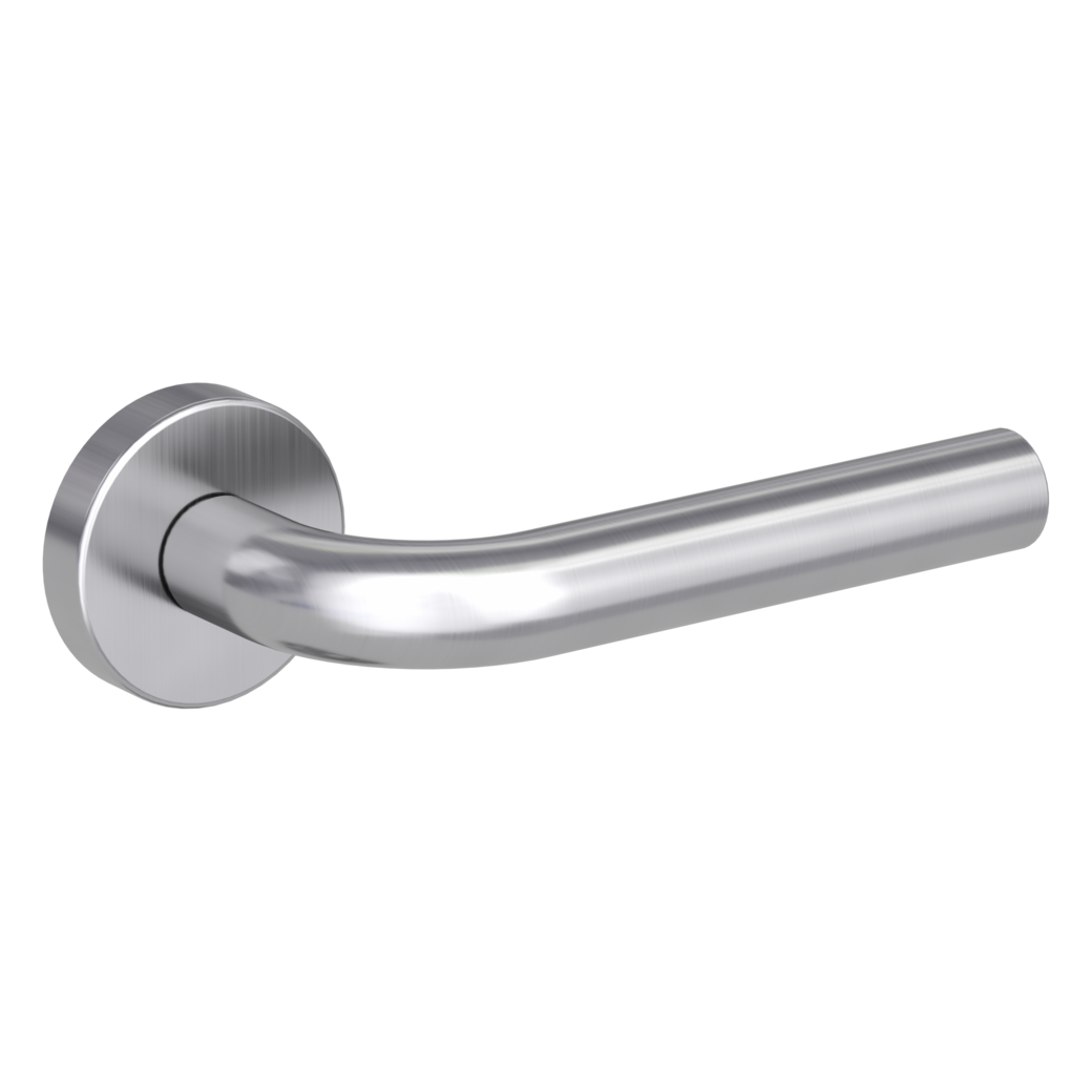 door handle set DANIELA clip on cl3 rose set round OS brushed steel