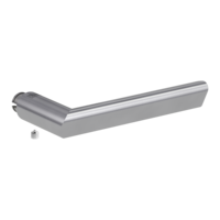 Silhouette product image in perfect product view shows the Griffwerk handle TRI 134 in the version brushed steel, R