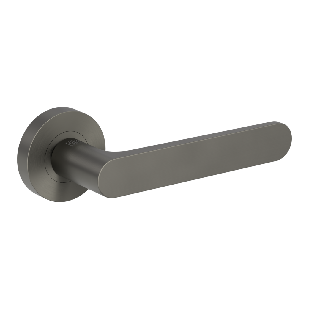 door handle set AVUS screw on cl4 rose set round OS cashmere grey