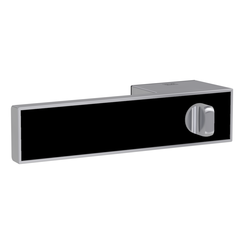 FRAME 1.0 pair of door handles Velvet grey 38-45mm WC L without inlay