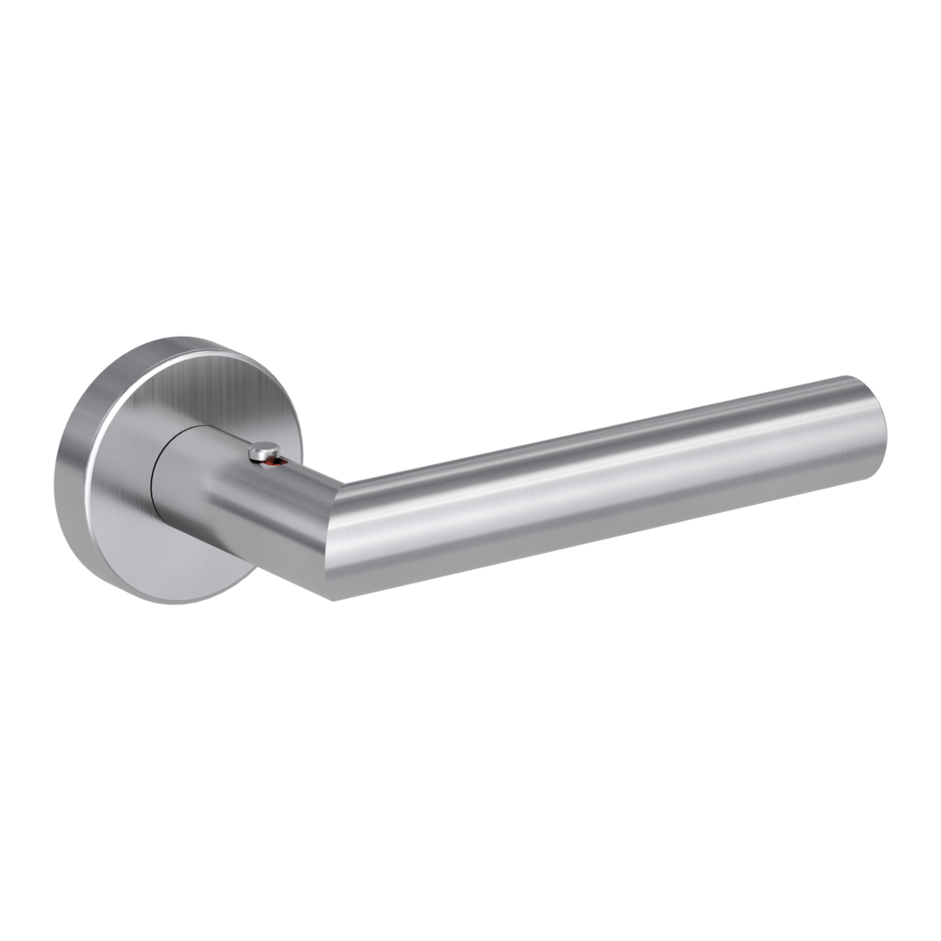 door handle set LUCIA clip on rose set round smart2lock 2.0 R brushed steel