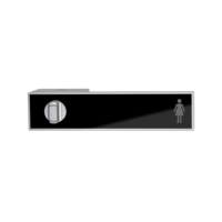 Silhouette product image in perfect product view shows the Griffwerk door handle FRAME without inlay