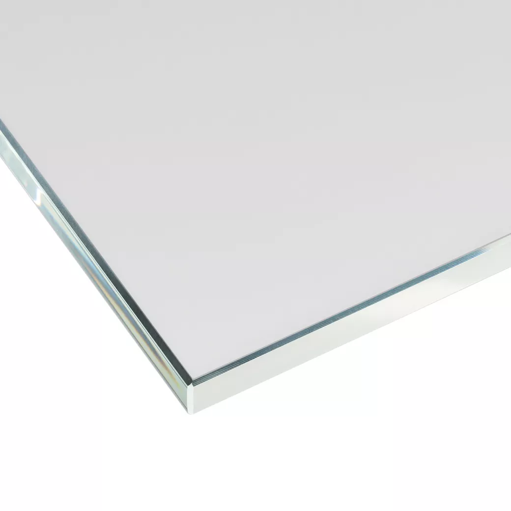 Glasdrehtür SNOWWHITE 501 ESG PURE WHITE matt 821x2013x8mm Studio/Office Ö-Norm R