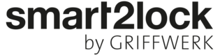 Black product logo smart2lock by GRIFFWERK