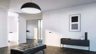 GRIFFWERK FRAME Cristal + Madera en puertas de altura estándar y en puertas de altura hasta el techo en formato XL