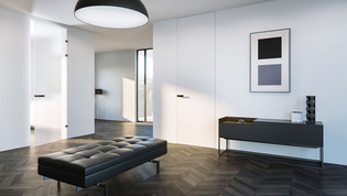 Griffwerk Frame glass + wood standard-height doors and XL-sized floor-to-ceiling doors