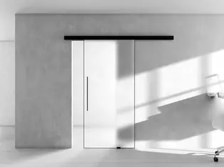 Ilustración Sistema de puertas correderas PLANEO AIR La ilustración muestra el Sistema de puertas correderas Planeo Air de Griffwerk