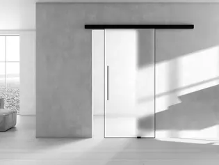 Ilustración Sistema de puertas correderas PLANEO AIR La ilustración muestra el Sistema de puertas correderas Planeo Air de Griffwerk