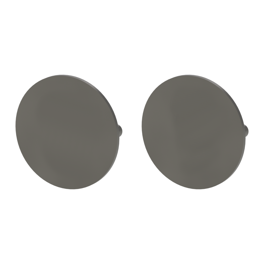 Pair of escutcheons round blank escutcheon Flat escutcheon cashmere grey