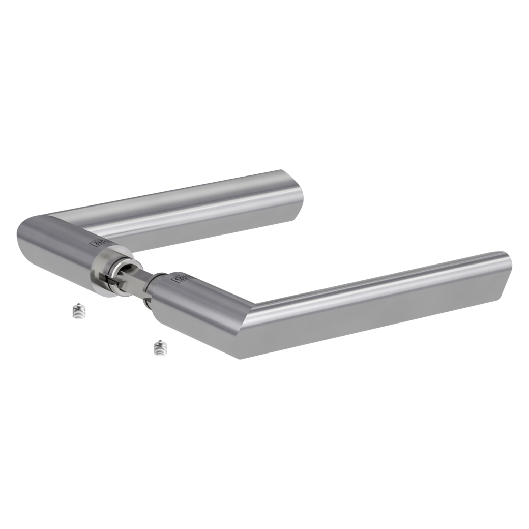 handle pair TRI 134 brushed steel