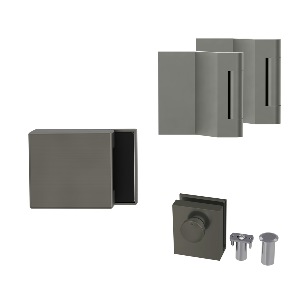 strike box set PURISTO S incl. door catch, door holder, magnet latch studio/office cashmere grey