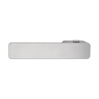 The image shows the Door handle pair R8 ONE in the version with roseless smart2lock velvety grey