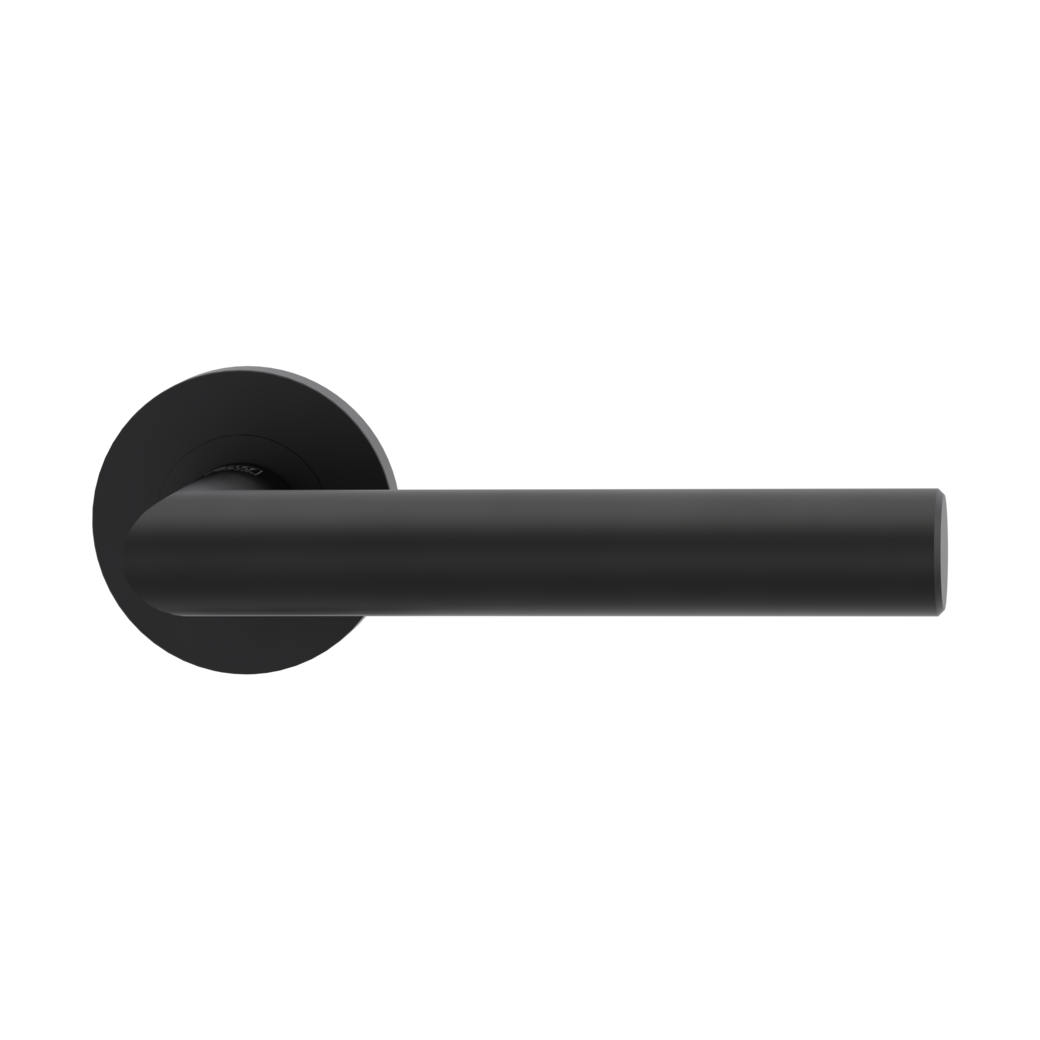 door handle set LUCIA PROF screw on cl3 rose set round OS graphite black