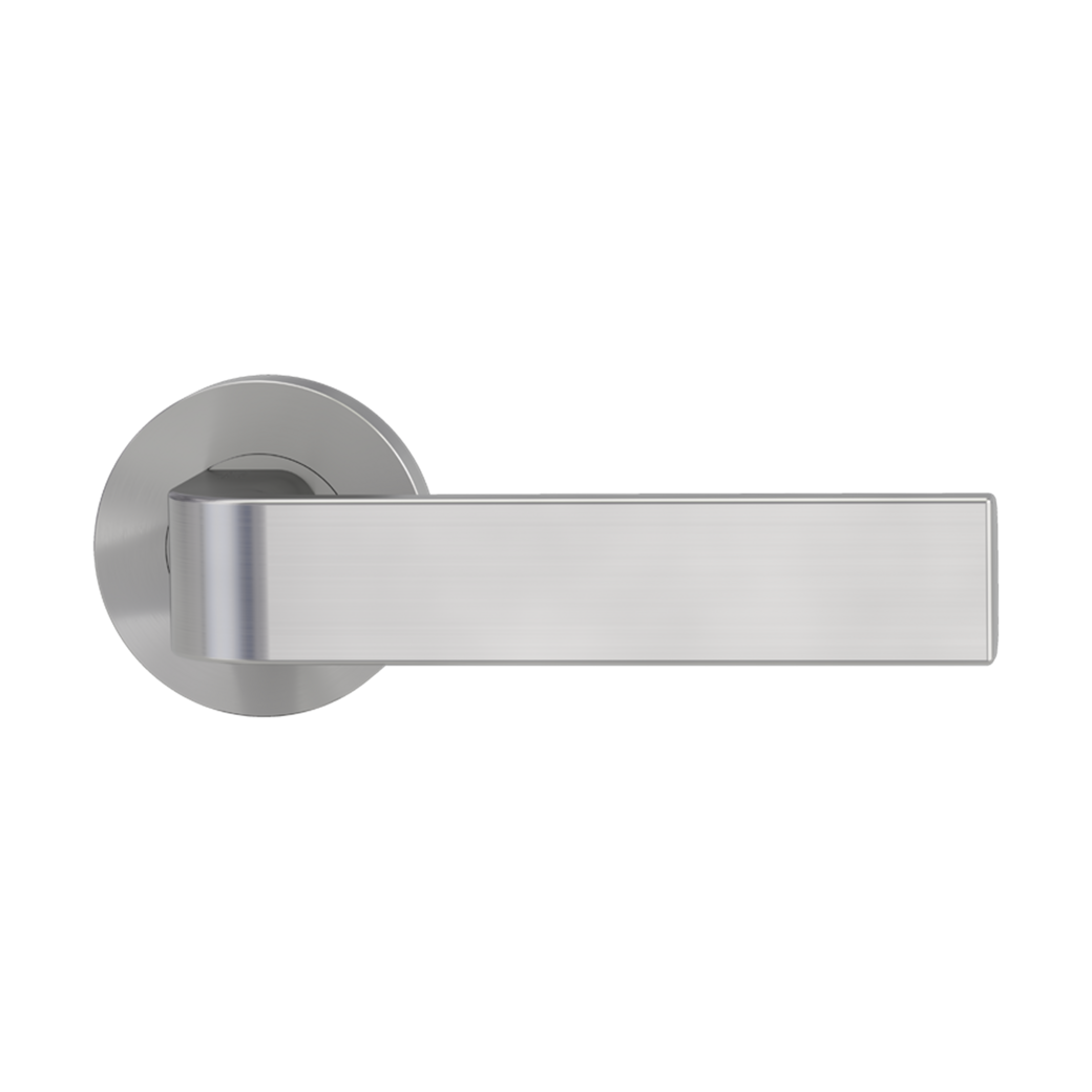 GRAPH door handle set Screw-on system GK4 round escutcheons OS velvet grey