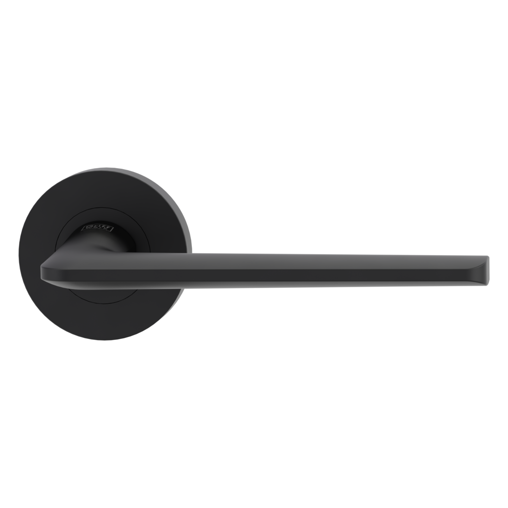 door handle set REMOTE screw on cl4 rose set round OS graphite black