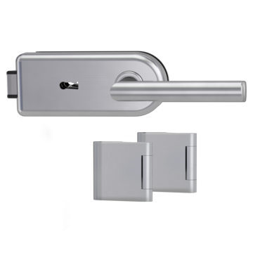 Glass door fitting CLASSICO 1.0 with door handle L-FORM