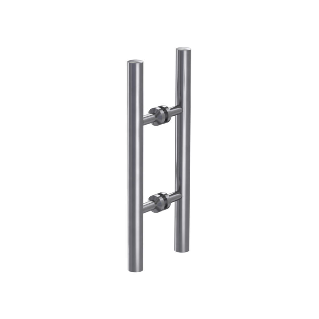 ELEGANZA pair of bar handles Screw-on system 72.5x720x25.5mm satin stainless steel
