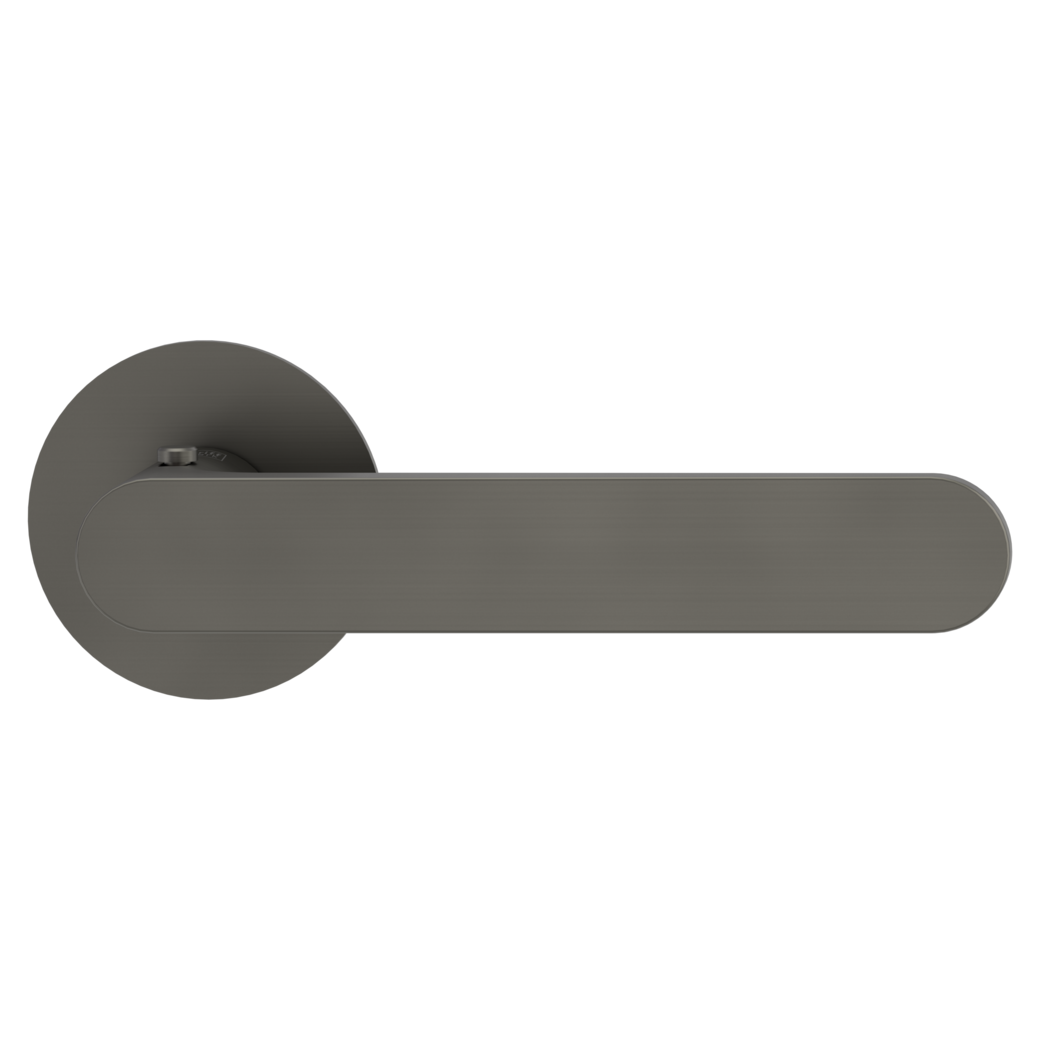 AVUS PIATTA S door handle set Flat escutcheons round smart2lock 2.0 R cashmere grey