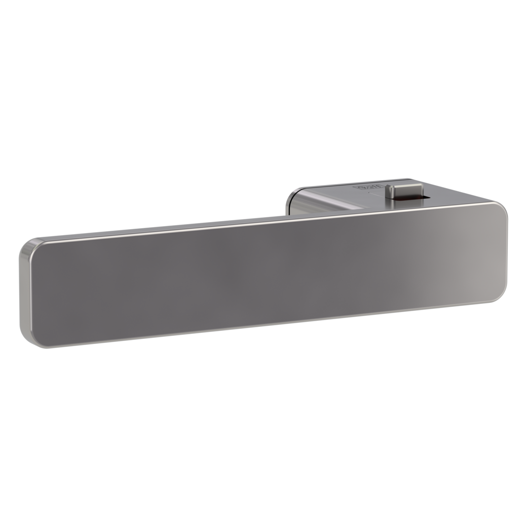 Door handle pair R8 ONE velvety grey 38-45mm smart2lock L