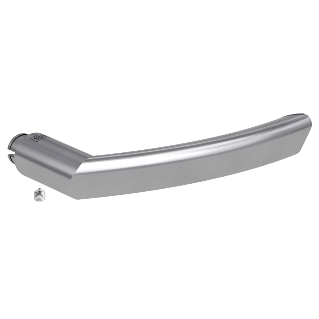 handle CRYSTAL brushed steel R