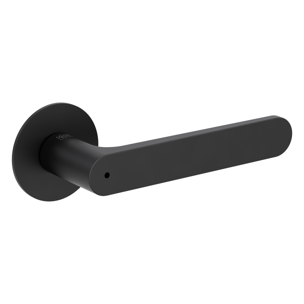 AVUS PIATTA S door handle set Flat escutcheons round smart2lock 2.0 R graphite black