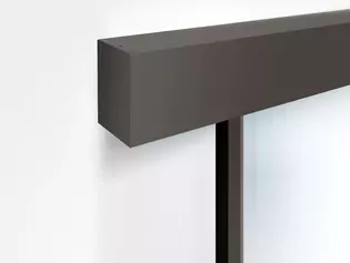 PLANEO AIR SILENT sliding door system with cashmere grey surface PLANEO AIR SILENT sliding door system with cashmere grey surface, including sealing rubber lip