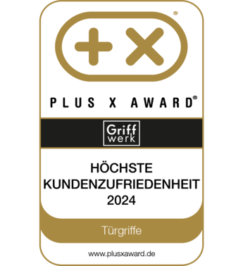 Griffwerk erhielt den Plus X Award, eine Auszeichnung für "Höchste Kundenzufriedenheit 2024"