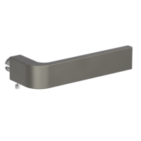 Silhouette product image in perfect product view shows the Griffwerk handle GRAPH in the version cashmere grey, R