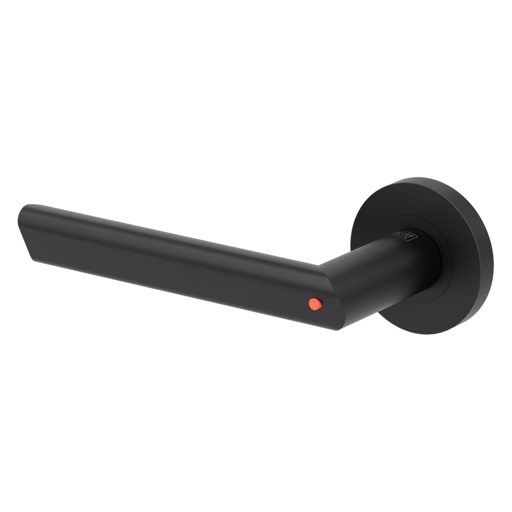 door handle set TRI 134 screw on rose set round smart2lock 2.0 L graphite black