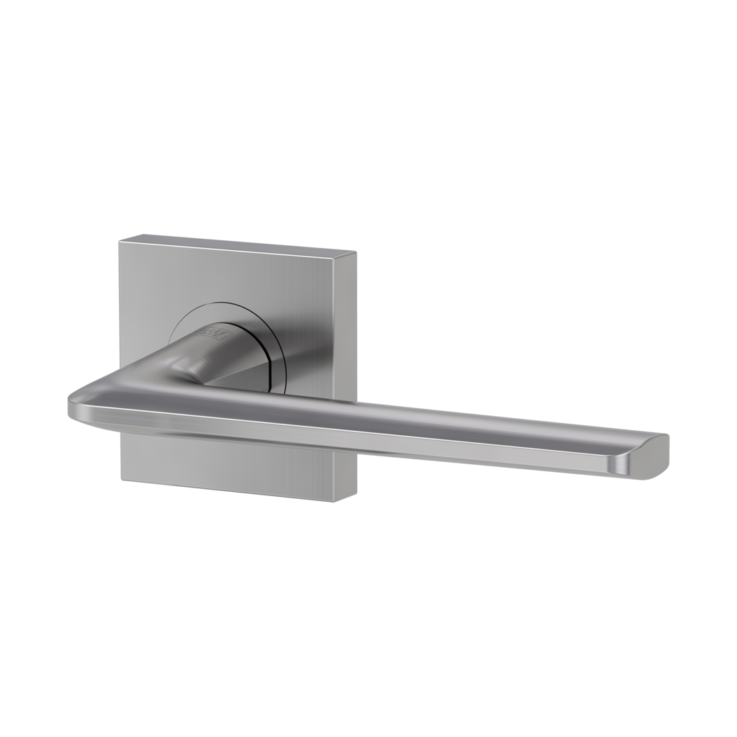 REMOTE door handle set Screw-on sys.GK4 straight-edged escut. OS velvet grey
