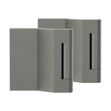Door hinges for glass doors with office drilling