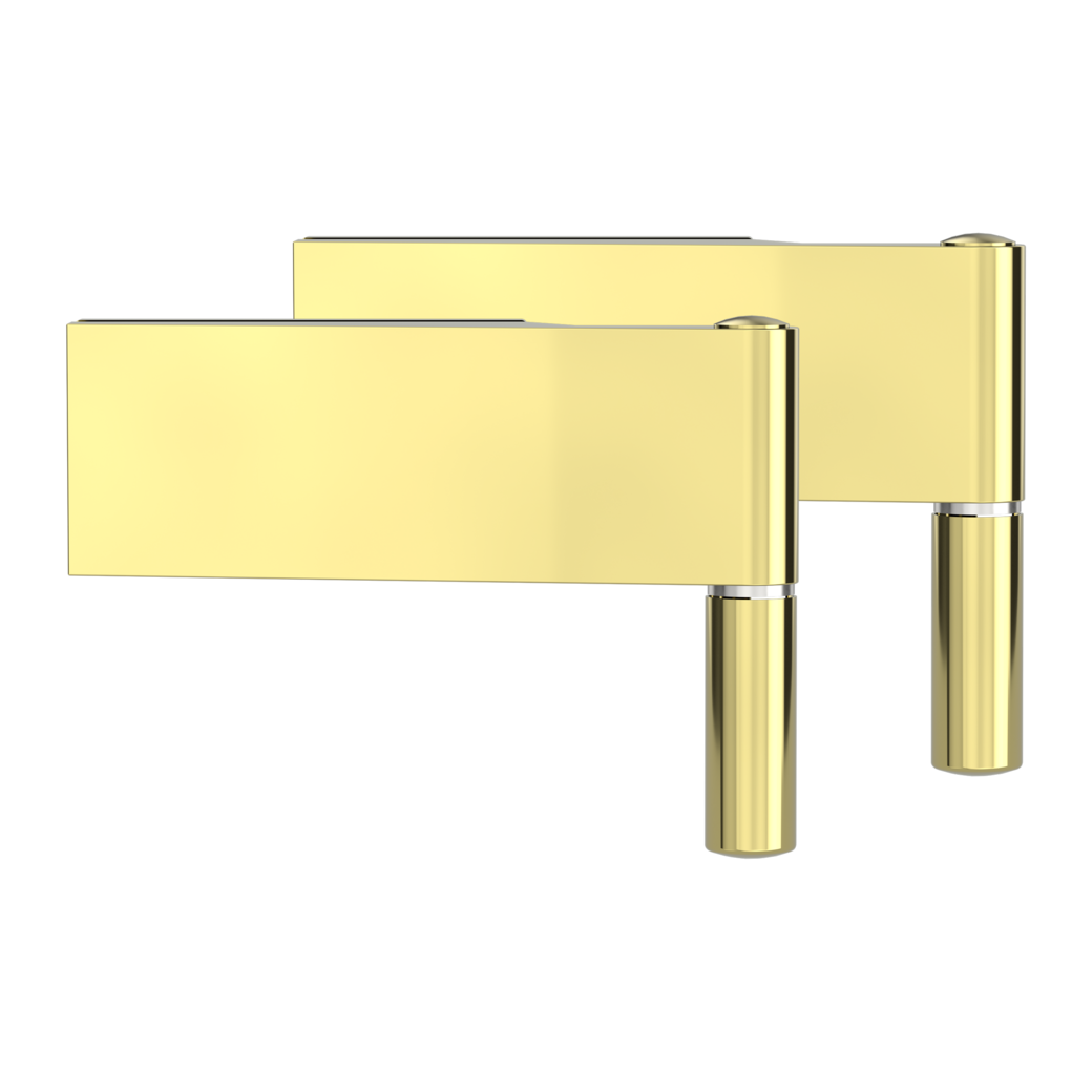 hinge pair incl. hinge sleeve(s) CREATIVO/PURISTO studio wooden frame brass look