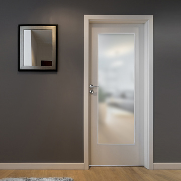 Die Abbildung zeigt den Lichtausschnitt GRIFFWERK SNOWWHITE 501 in der Version mattiert mit Weißglas PURE WHITE