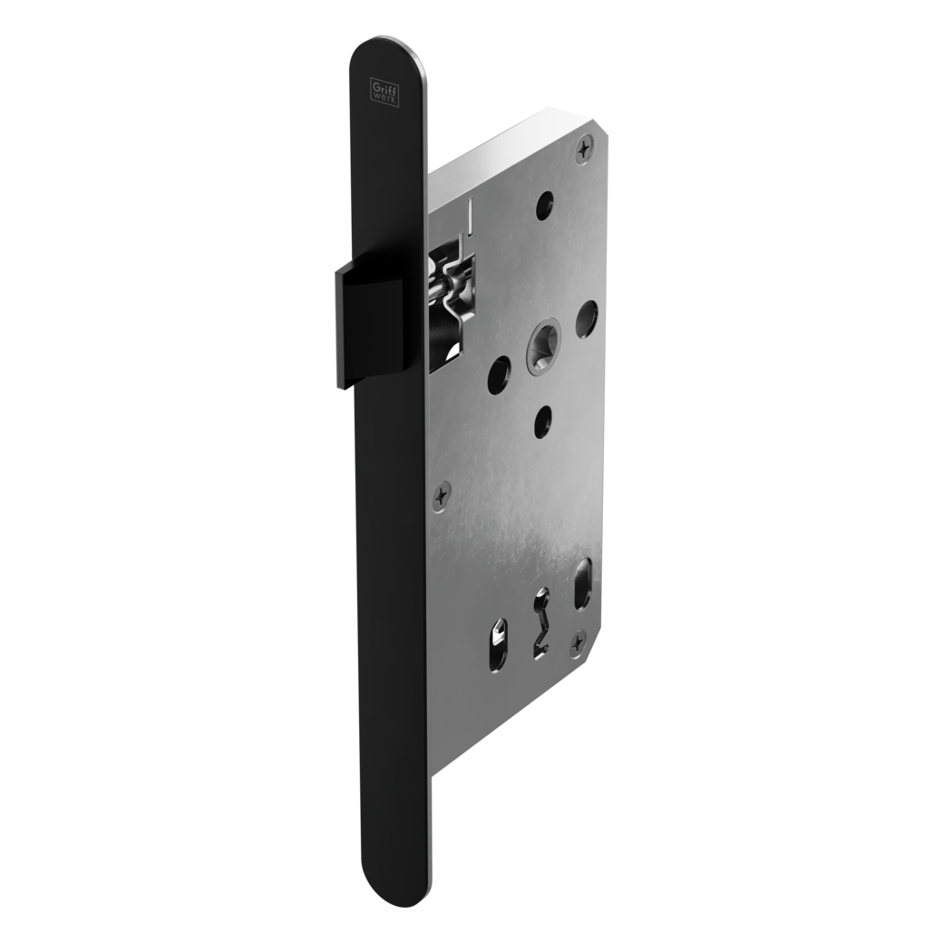 Mortice lock UVERO 302 without latch opening; cipher bit faceplate graphite black L