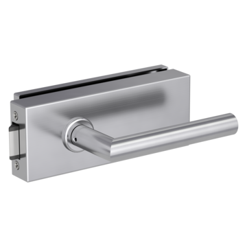 Glass door fitting FABRICO 1.0 with handle L-FORM