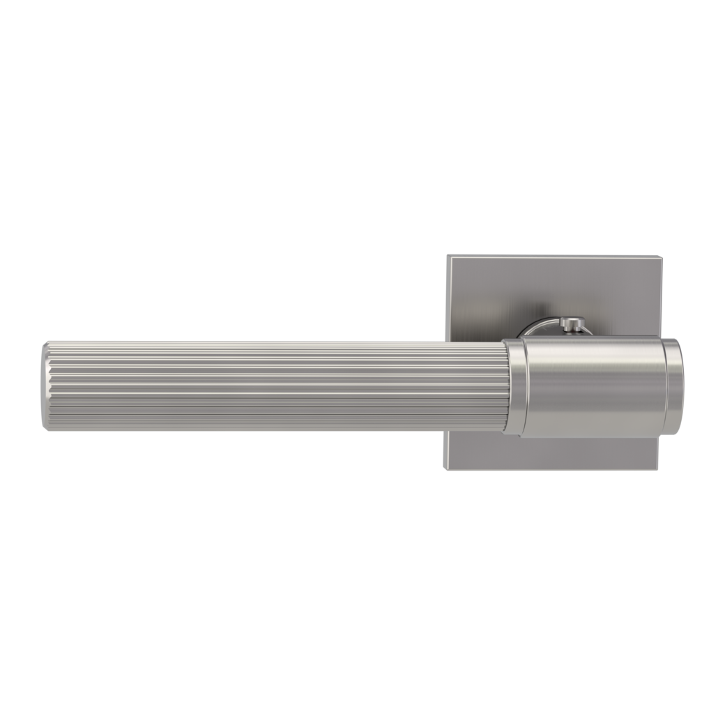 VAYA 136 ARIS door handle set Fast2Fix straight-edged escutcheons smart2lock velvet grey