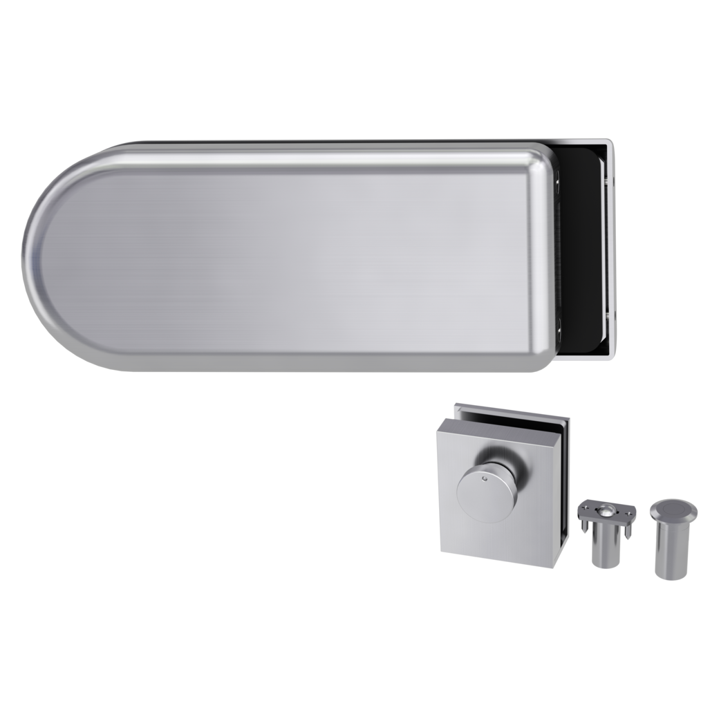 strike box set CLASSICO incl. door catch, door holder studio/studio satin stainless steel