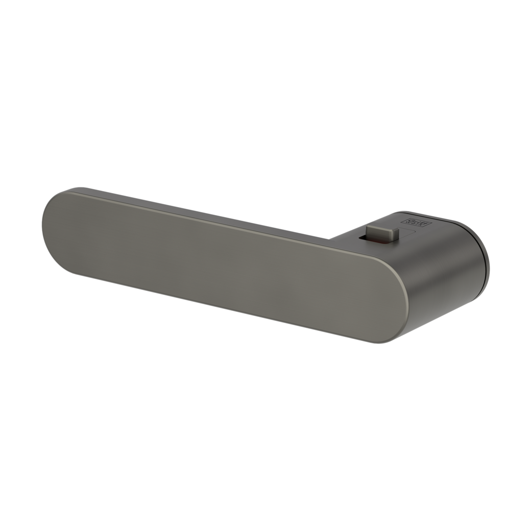 Door handle pair AVUS ONE cashmere grey 38-45mm smart2lock L