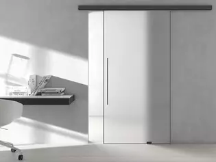 Sistema de puertas correderas PLANEO AIR El Sistema de puertas correderas PLANEO AIR, con su fino perfil de marco, tiene un aspecto gráfico.