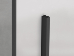 The illustration shows parts of a handle bar for the Planeo Air sliding door by Griffwerk against a light background.