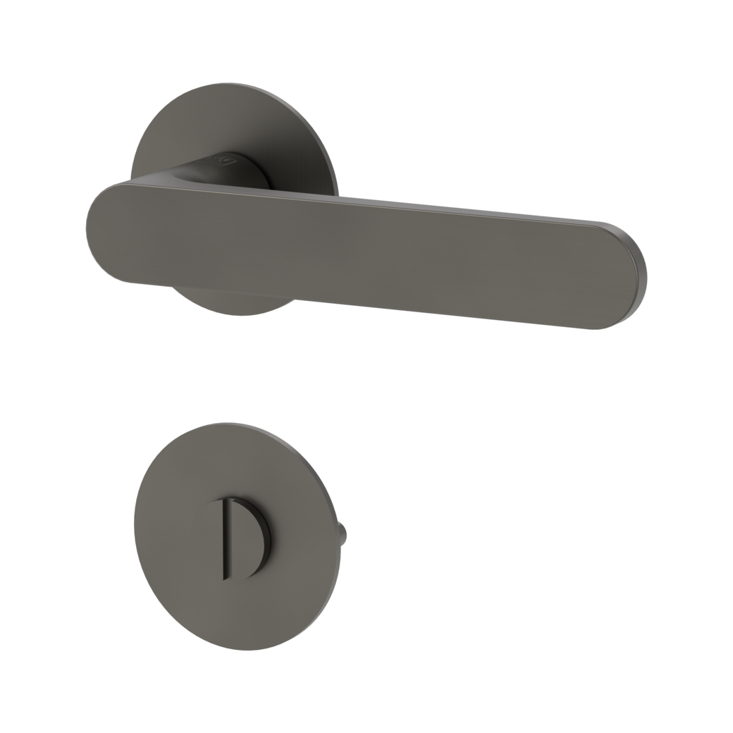 door handle set AVUS PIATTA S flat rose rose set round wc cashmere grey