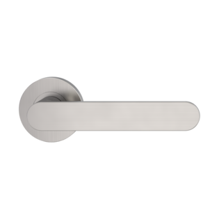 Isolated product image in perfect product view shows the GRIFFWERK rose set AVUS in the version unlockable - velvety grey - screw on
