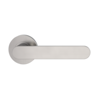 Isolated product image in perfect product view shows the GRIFFWERK rose set AVUS in the version unlockable - velvety grey - screw on