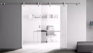 Home office is becoming more and more popular Even in smaller flats, unused auxiliary rooms can be redesigned with glass doors to attractive, light-accustomed work rooms.