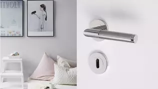 Living situation shows a children's room with the GRIFFWERK door handle set Loredana Professional