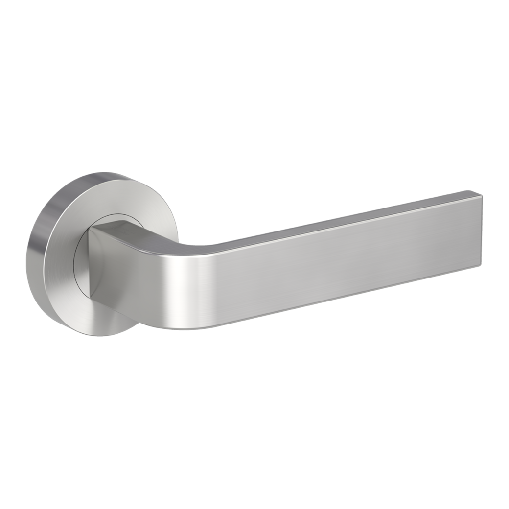 door handle set GRAPH screw on cl4 rose set round OS velvety grey