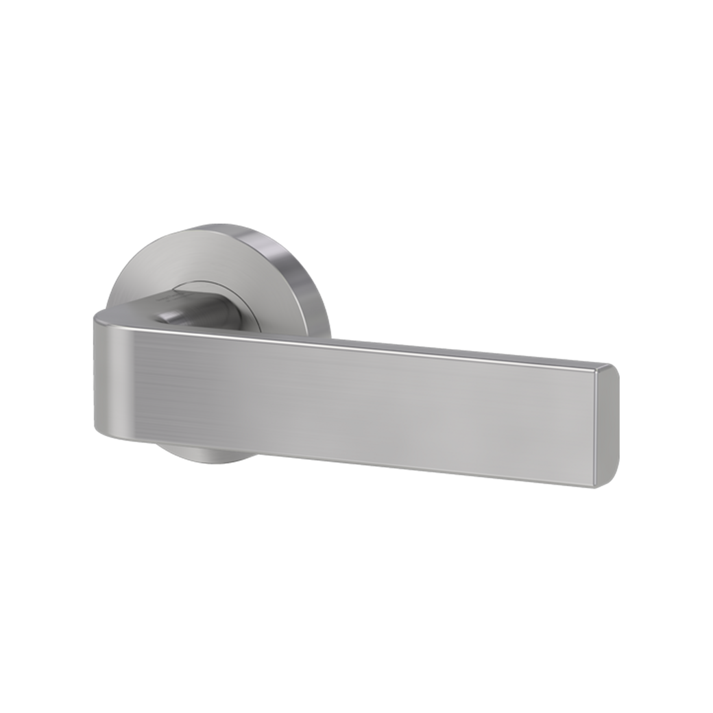 GRAPH door handle set Screw-on system GK4 round escutcheons OS velvet grey