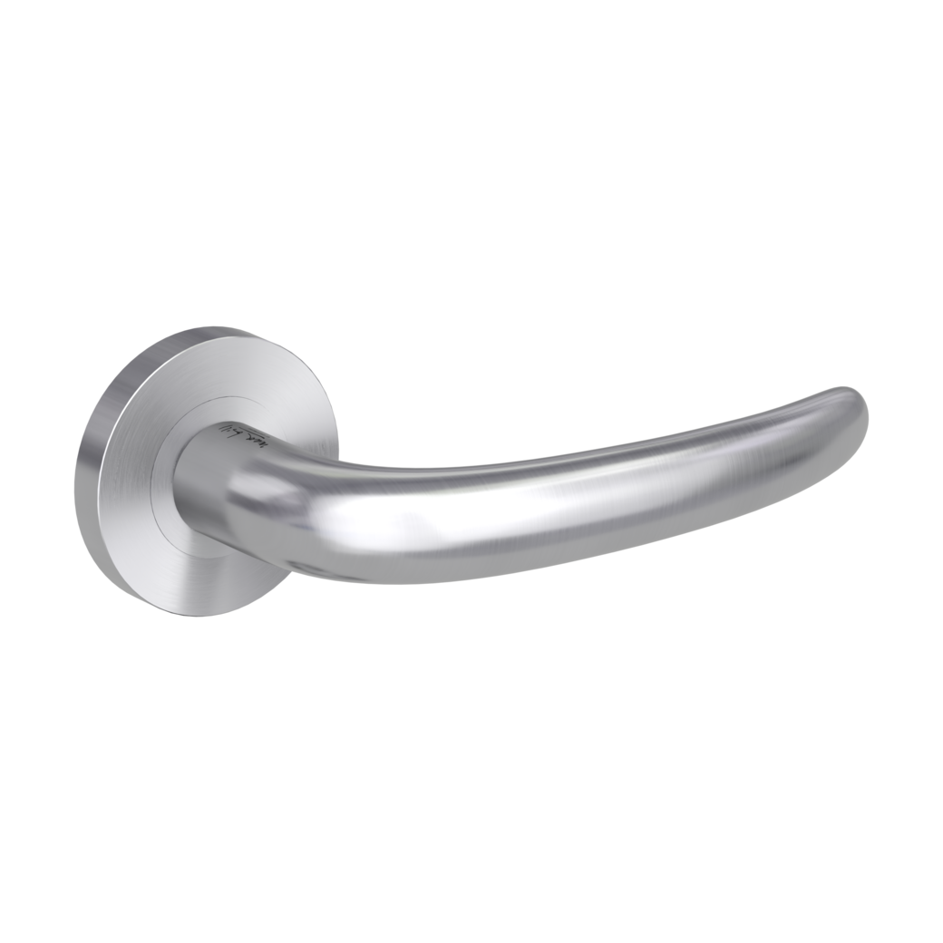 door handle set ULMER GRIFF PROF screw on cl4 rose set round OS brushed steel